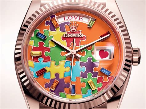 rolex puzzle day date autism|rolex day date puzzle dial.